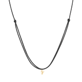 Initial Cord Charm Necklace