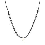 Initial Cord Charm Necklace