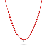 Initial Cord Charm Necklace