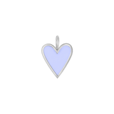 Enamel Elongated Heart Charm