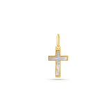Mother of Pearl Inlay Cross Charm