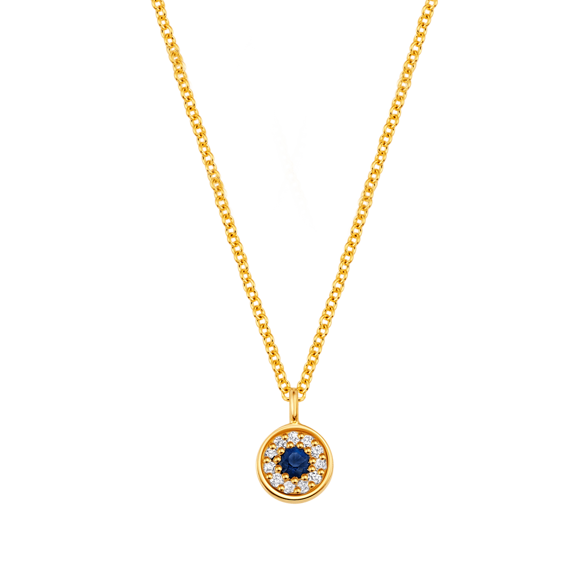Dainty Round Evil Eye Necklace