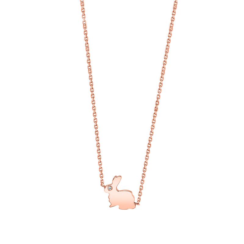 Kids Dainty Bunny Rabbit Necklace