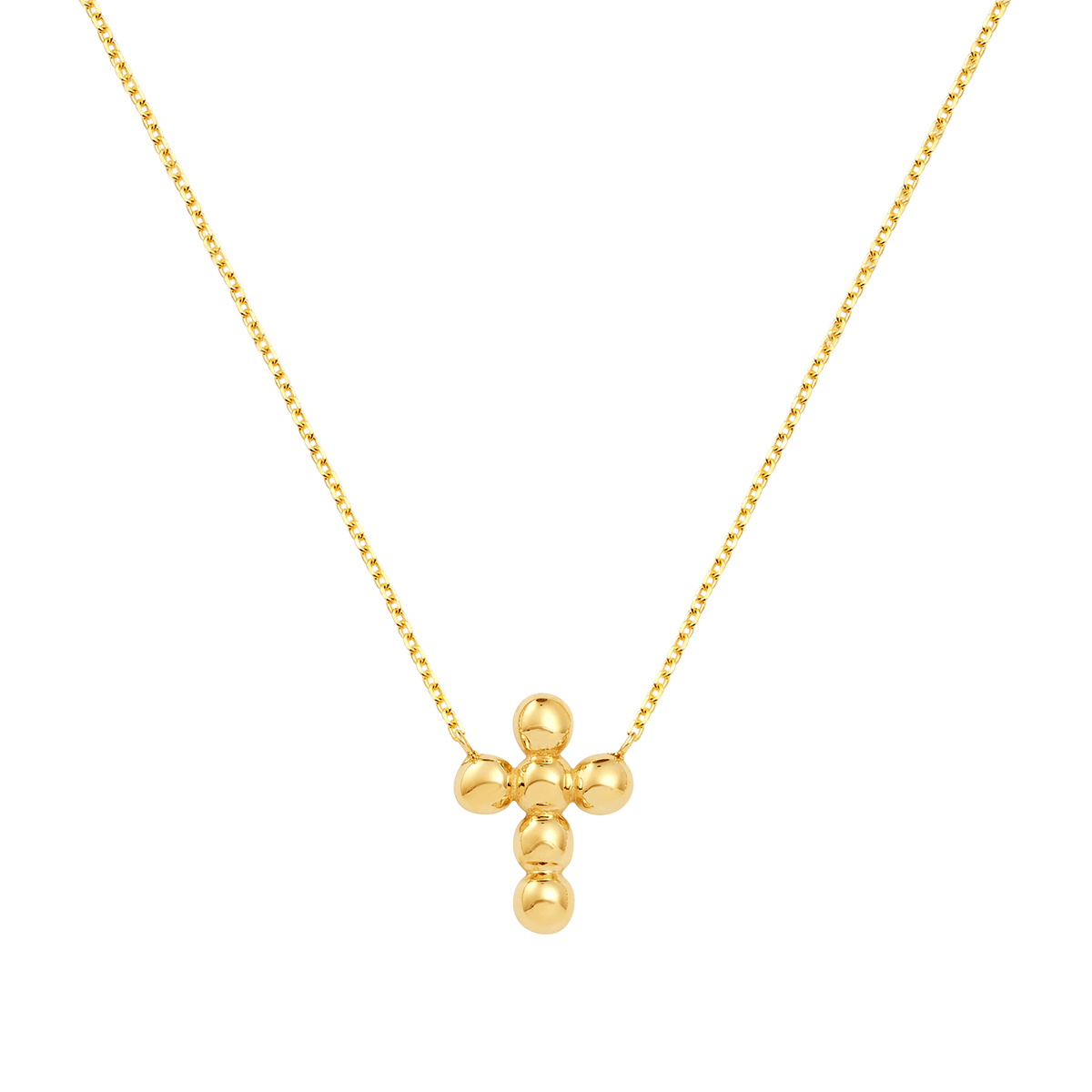 Bubble Cross Necklace
