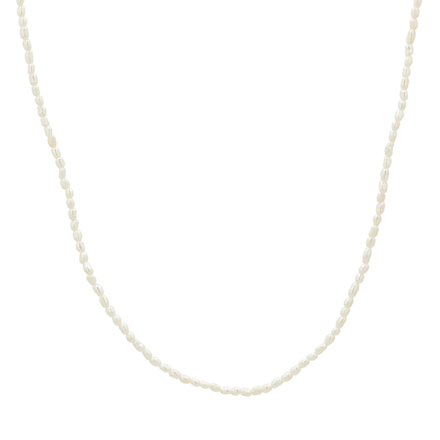 14K Gold Dainty Pearl Necklace – Baby Gold