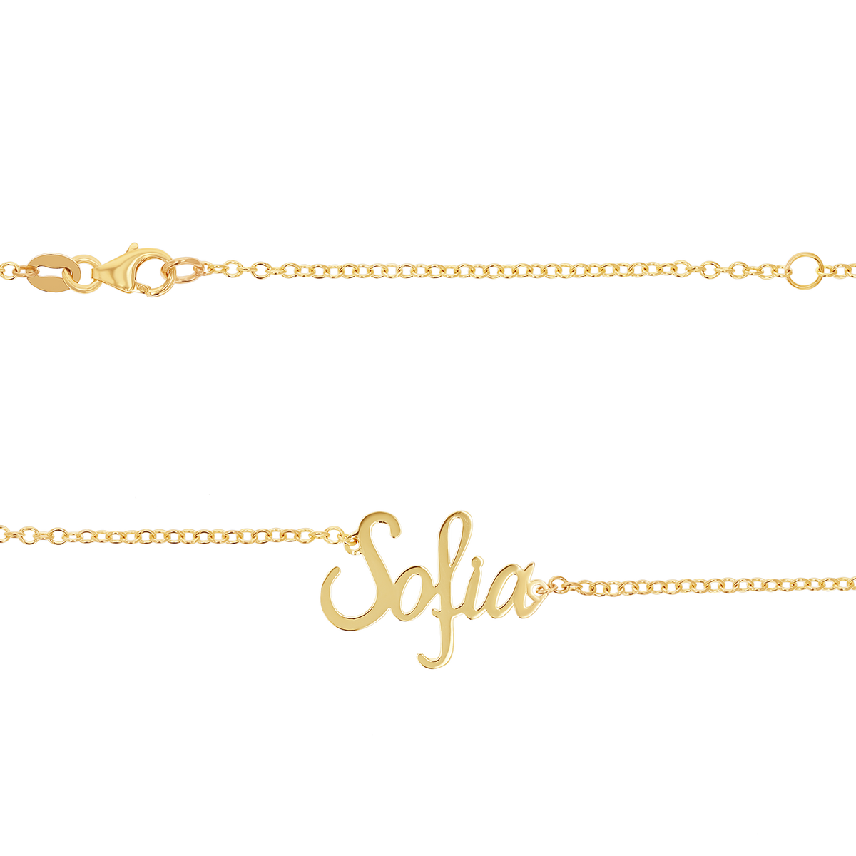 14K Gold Custom Name Belly Chain Baby Gold
