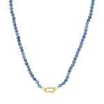14K Gold Blue Apatite Connector Necklace – Baby Gold