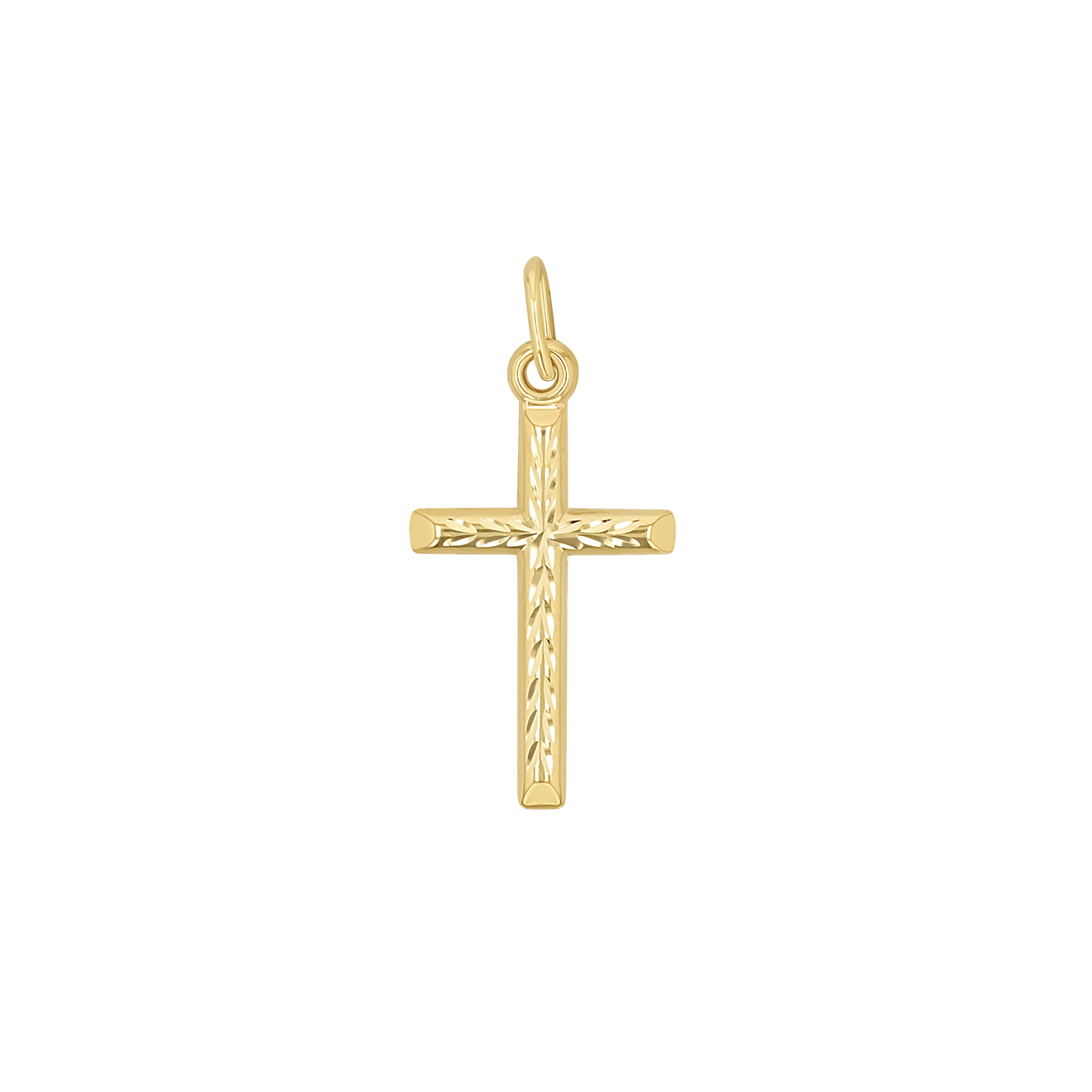 Herringbone Cross Charm - Image 2