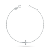 Grace Pave Diamond Cross Bracelet
