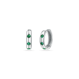 Glimmer Gemstone Huggies