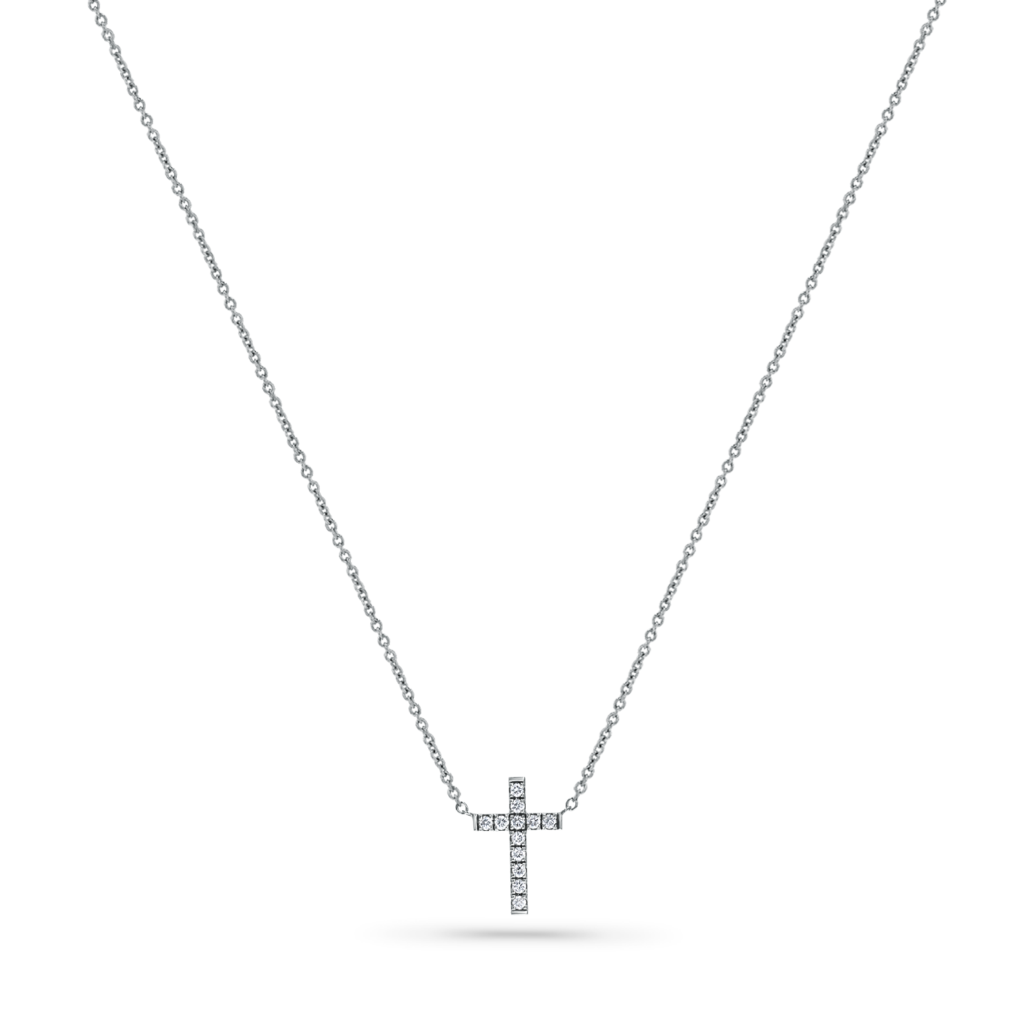 Grace Pave Diamond Cross Necklace