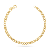 14K Signature Cuban Curb Chain Bracelet