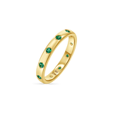 Glimmer Gemstone Band Ring
