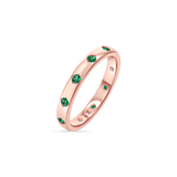 Glimmer Gemstone Band Ring
