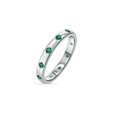 Glimmer Gemstone Band Ring