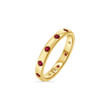 Glimmer Gemstone Band Ring