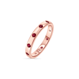 Glimmer Gemstone Band Ring