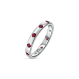 Glimmer Gemstone Band Ring