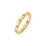 Glimmer Gemstone Band Ring