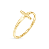 Sculptural Cross Ring