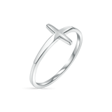 Sculptural Cross Ring