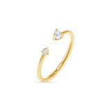 Luna Diamond and Pearl Ring