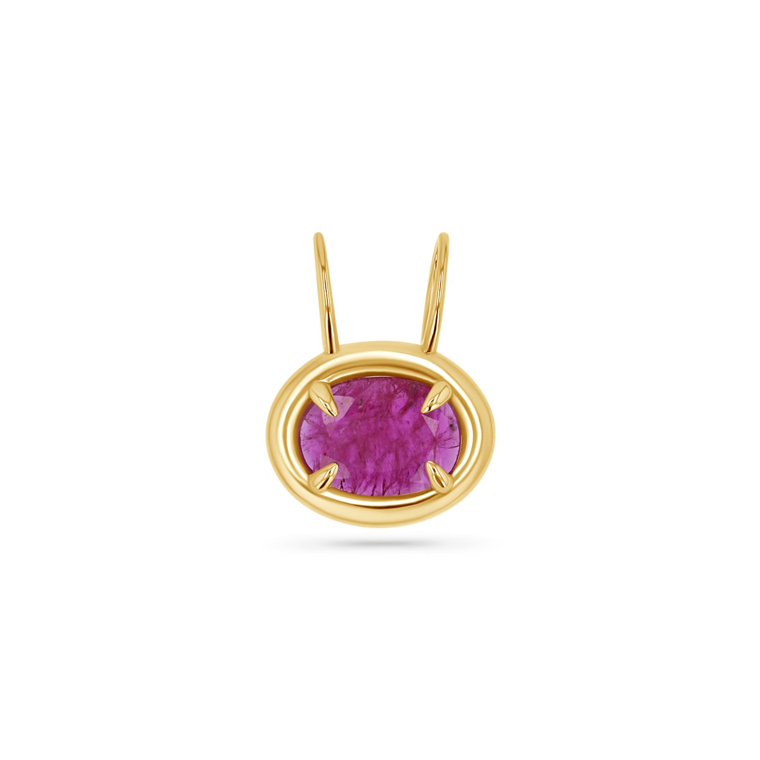 Oval Slider Rustic Ruby Charm - Image 2