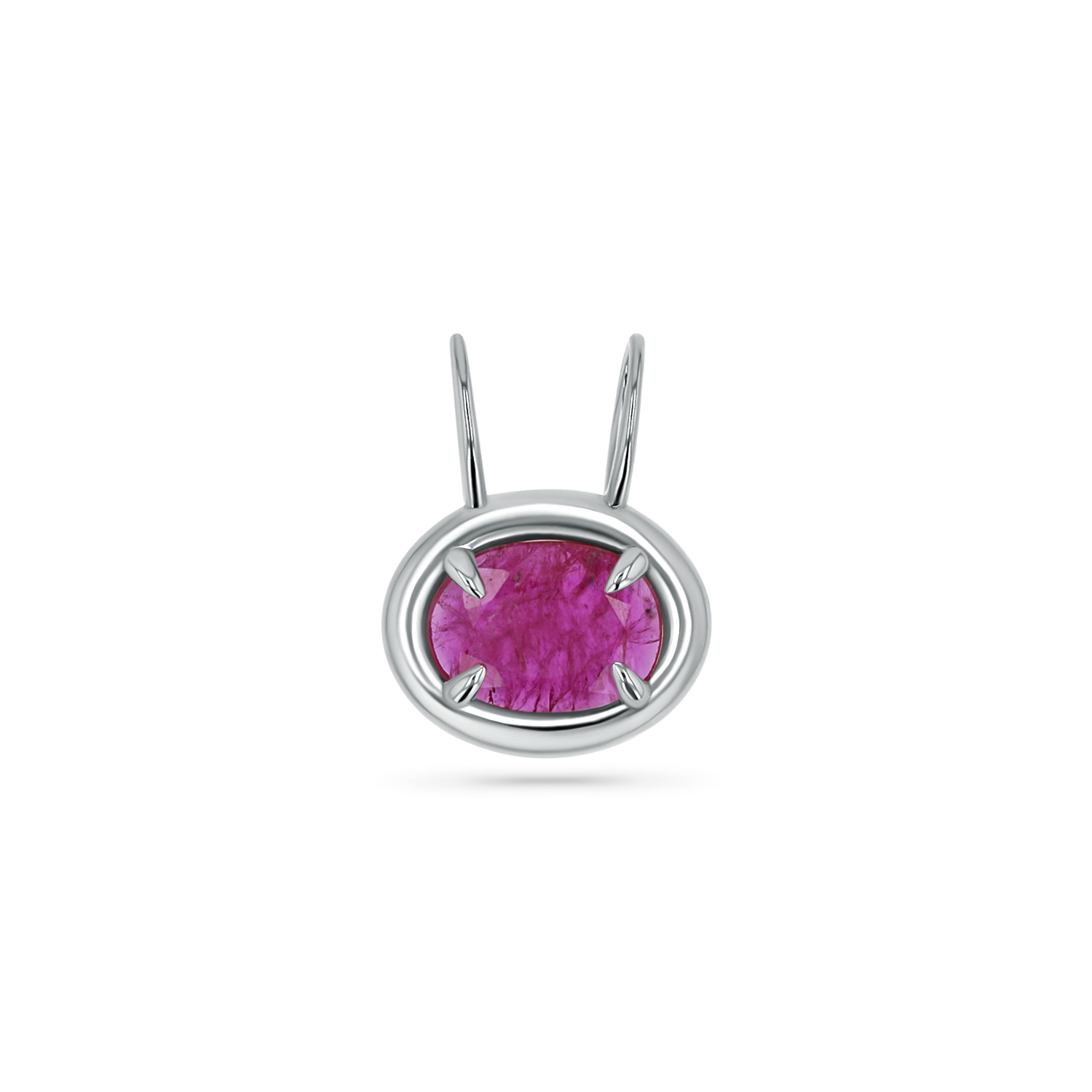 Oval Slider Rustic Ruby Charm - Image 3
