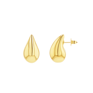 Small Paige Puffs Earrings in Gold