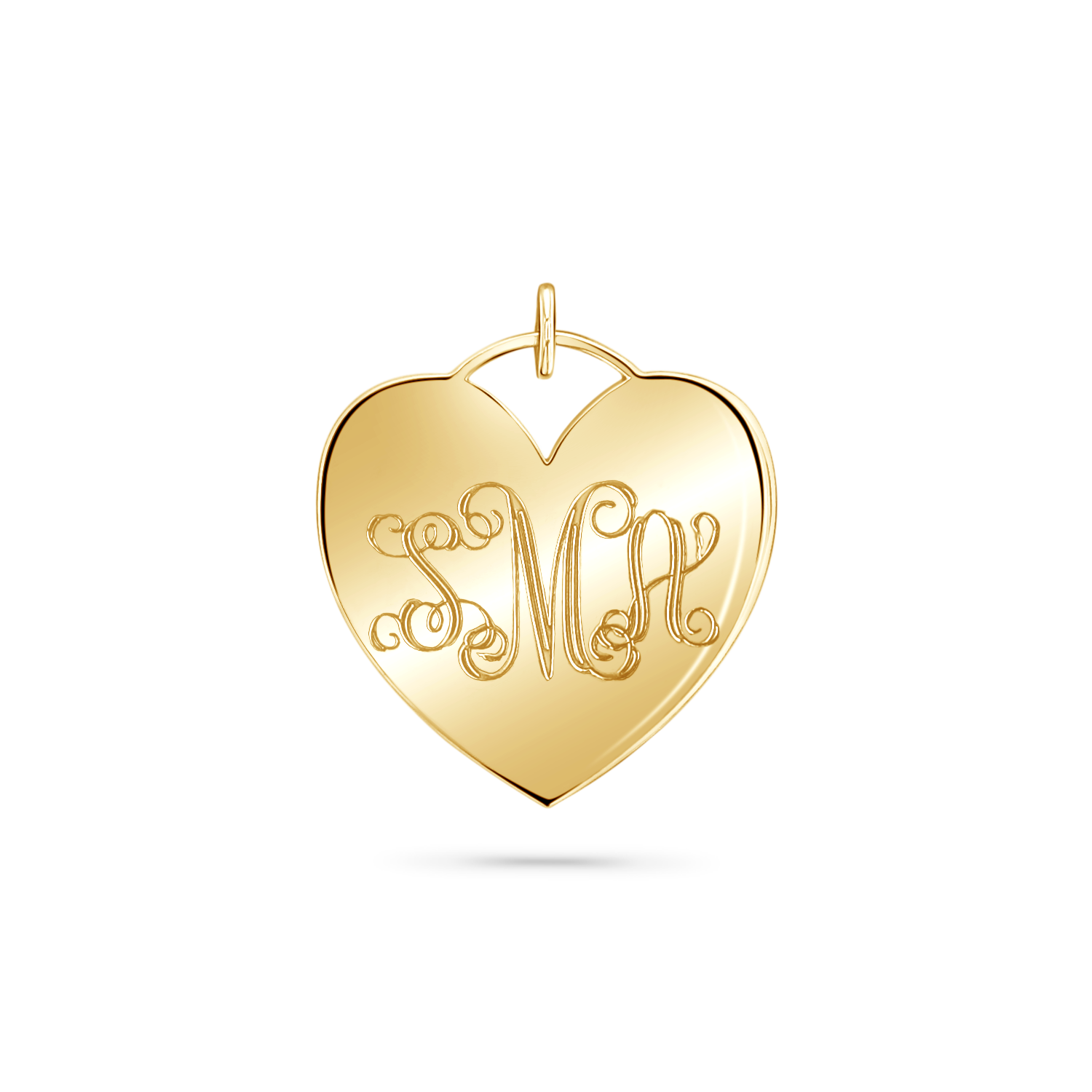 Heart Monogram Charm