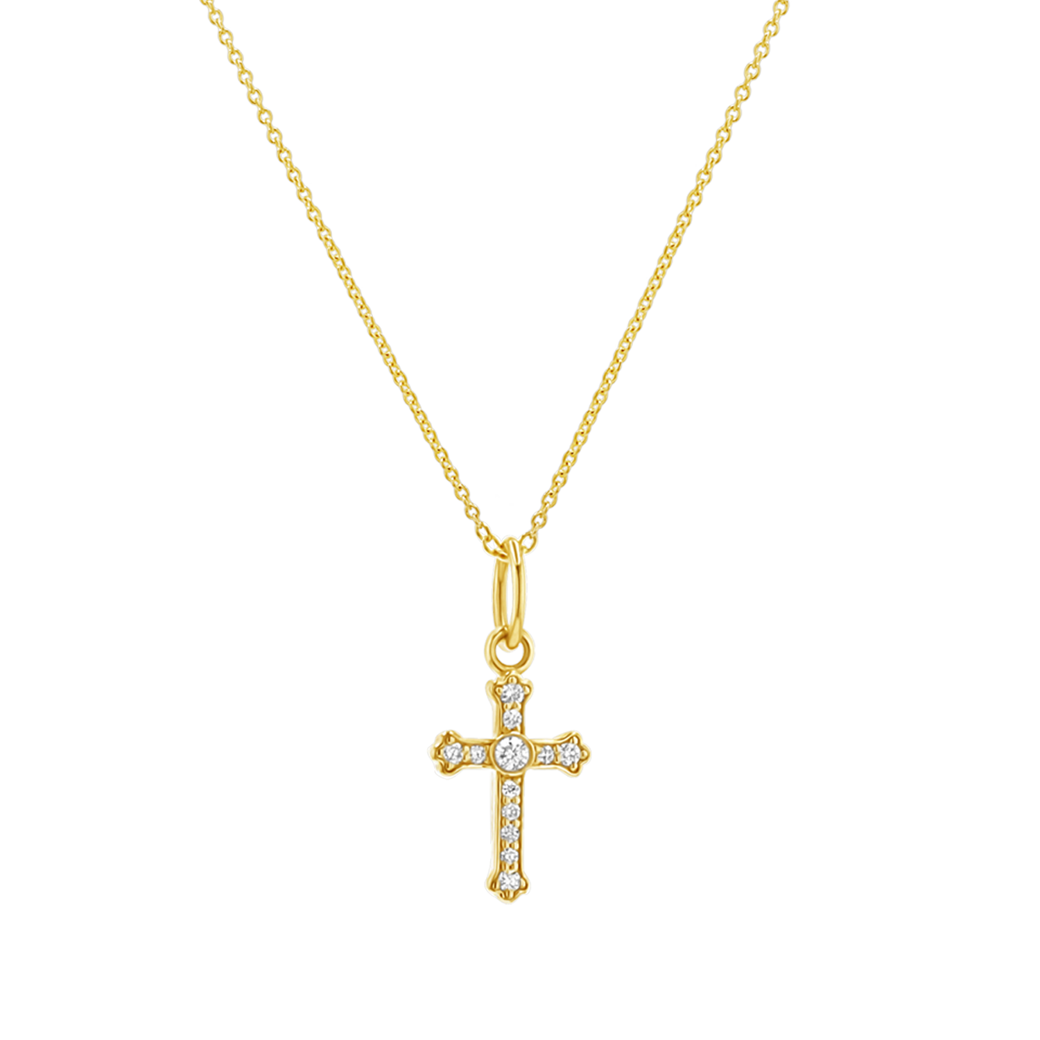 Orthodox Diamond Cross Charm - Image 5