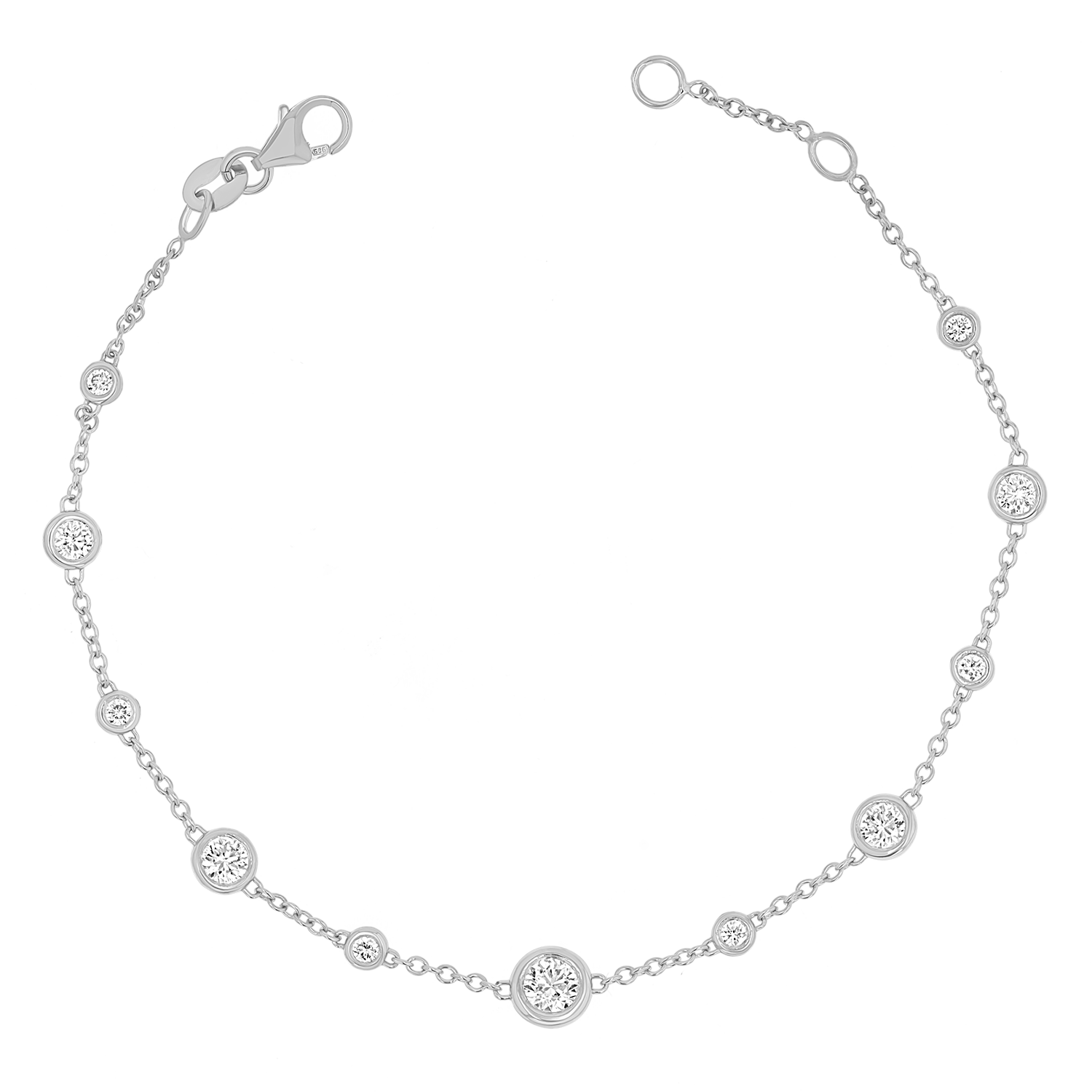 Endless Diamond Strand Bracelet - Image 3