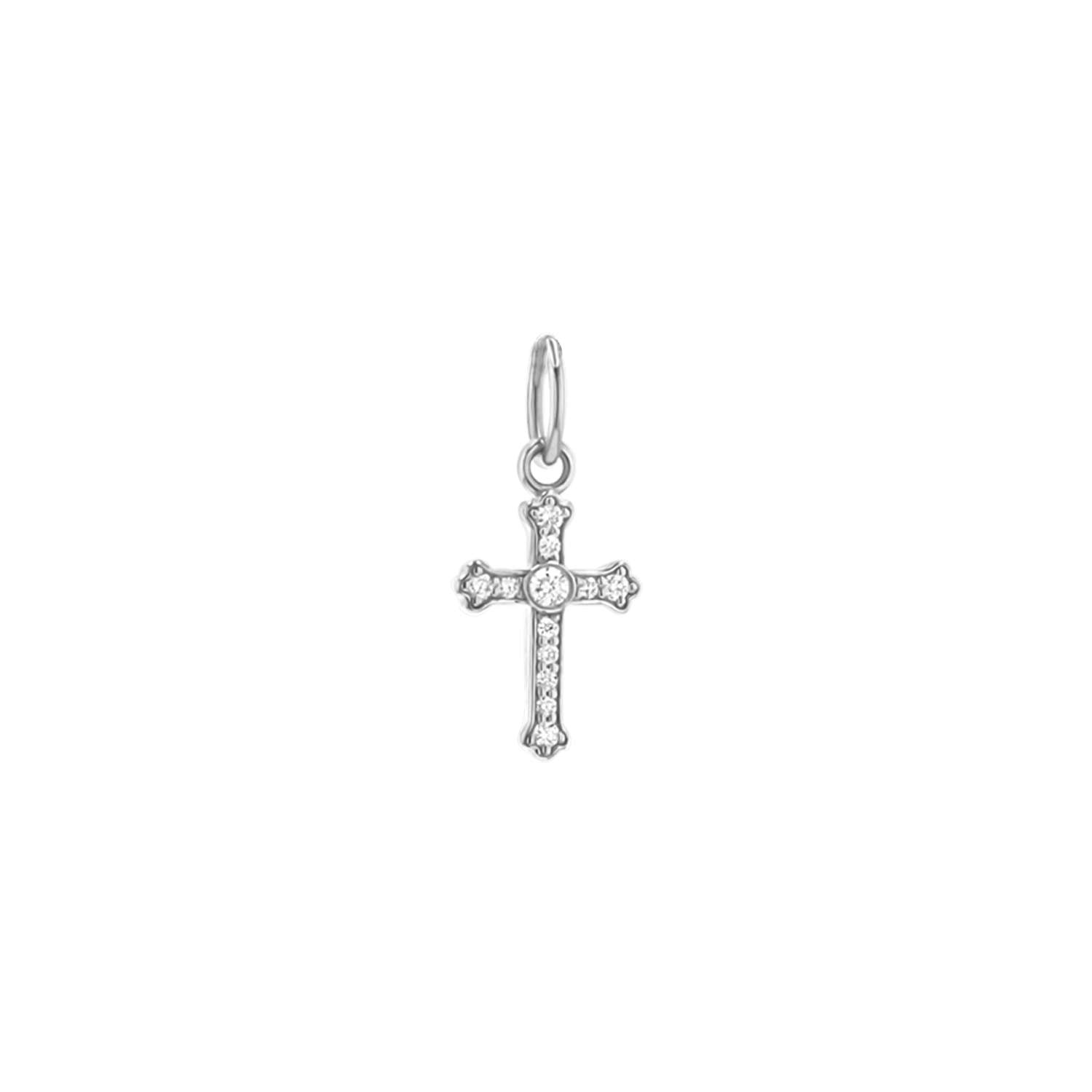 Orthodox Diamond Cross Charm - Image 3