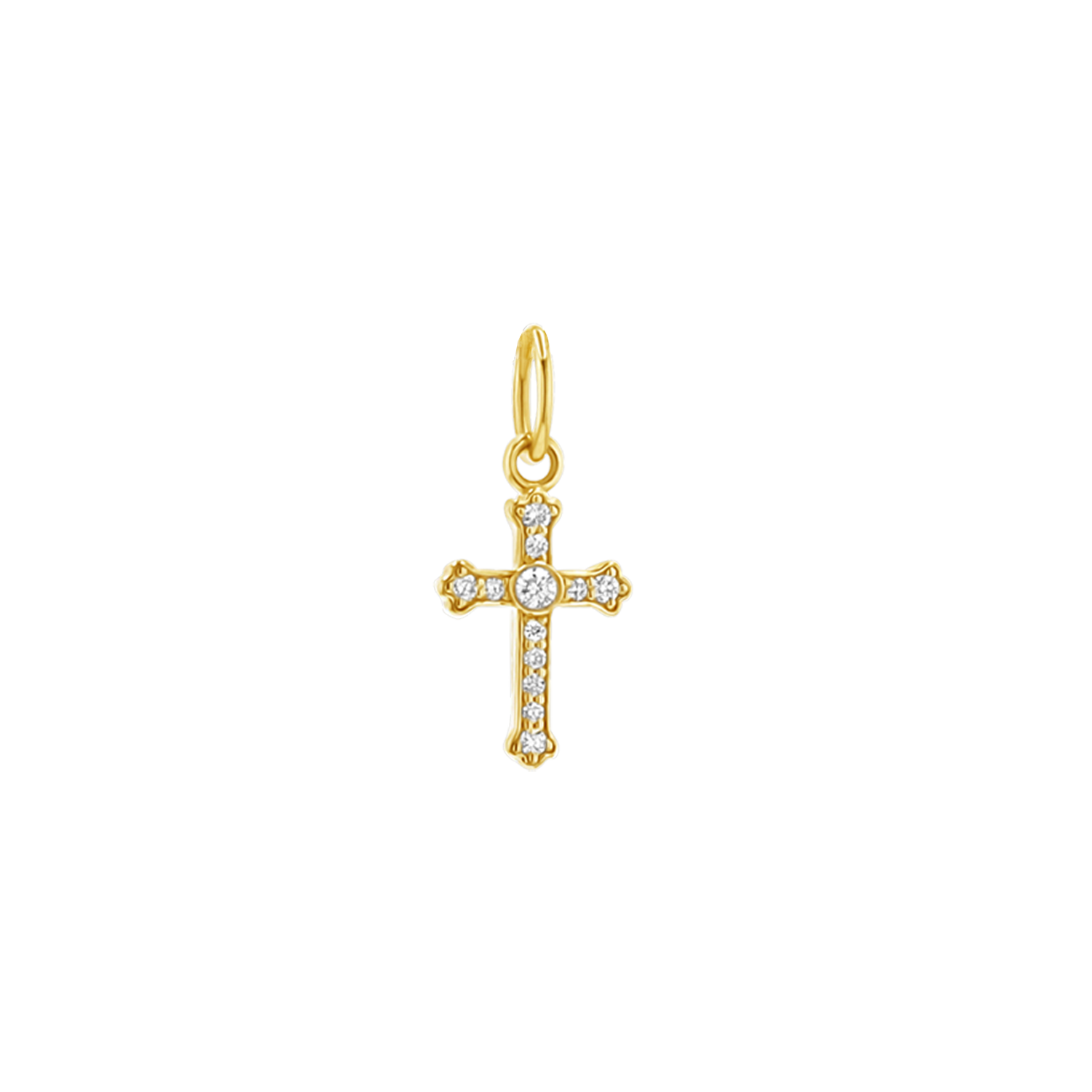 Orthodox Diamond Cross Charm - Image 2
