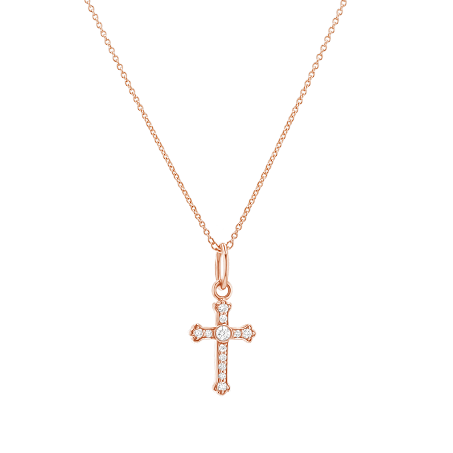 Orthodox Diamond Cross Charm - Image 7