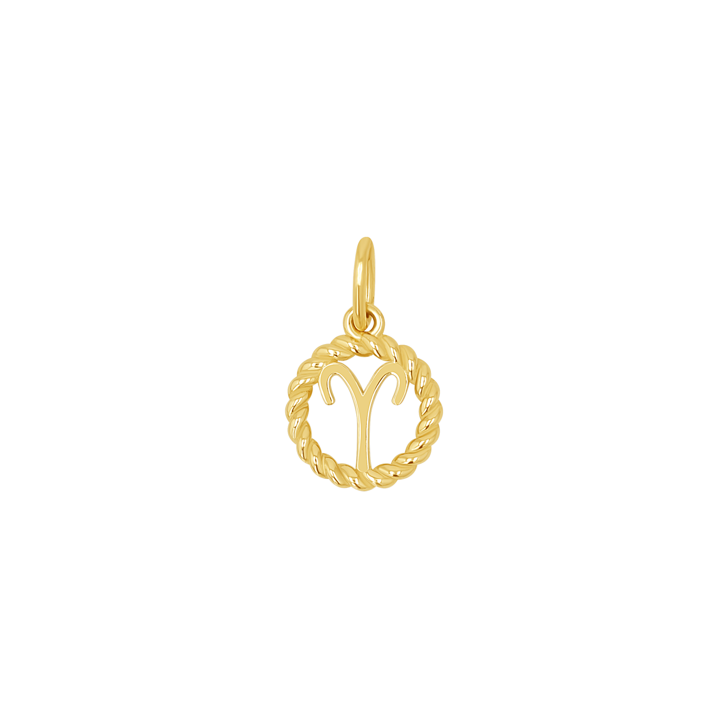 14K Gold Zodiac Twist Medallion Charm Baby Gold 14k-gold-zodiac-twist-medallion-charm-baby-gold