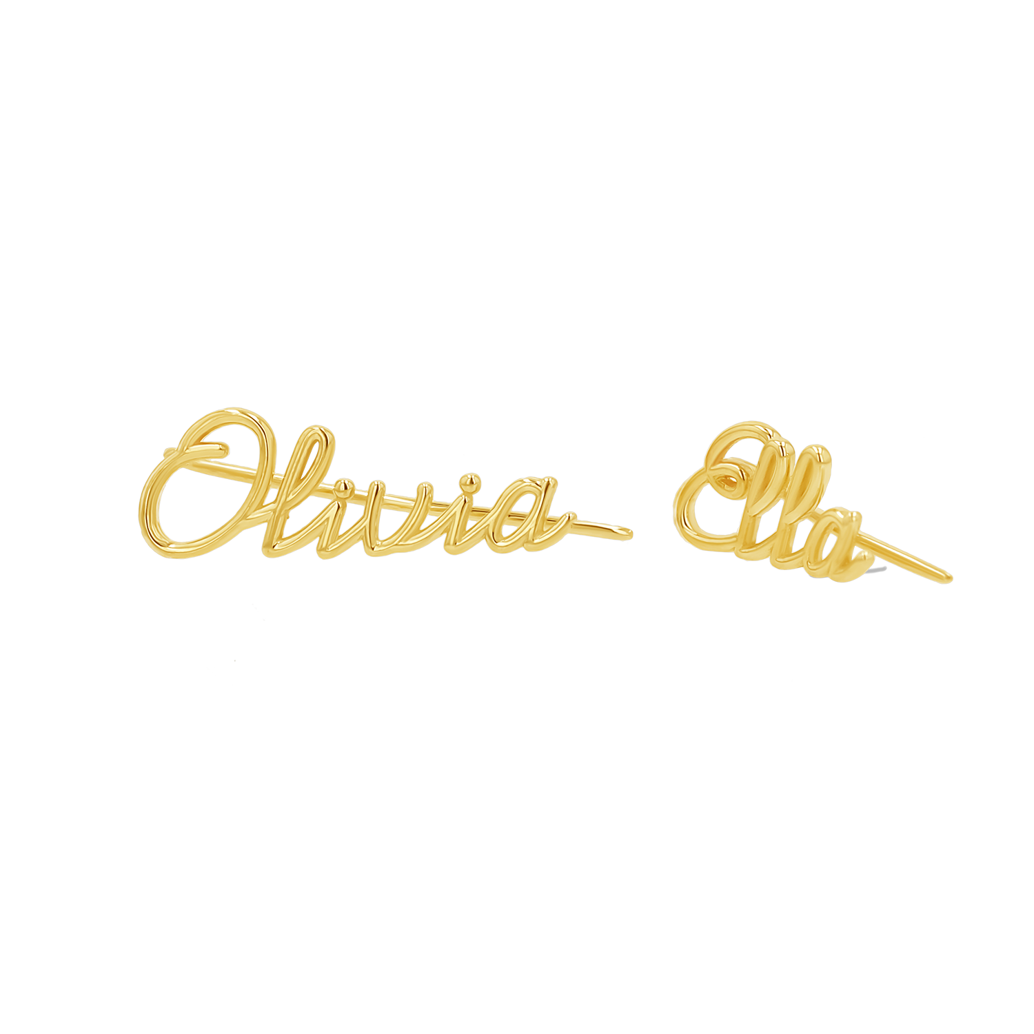 14k gold personalized name ear crawler baby gold