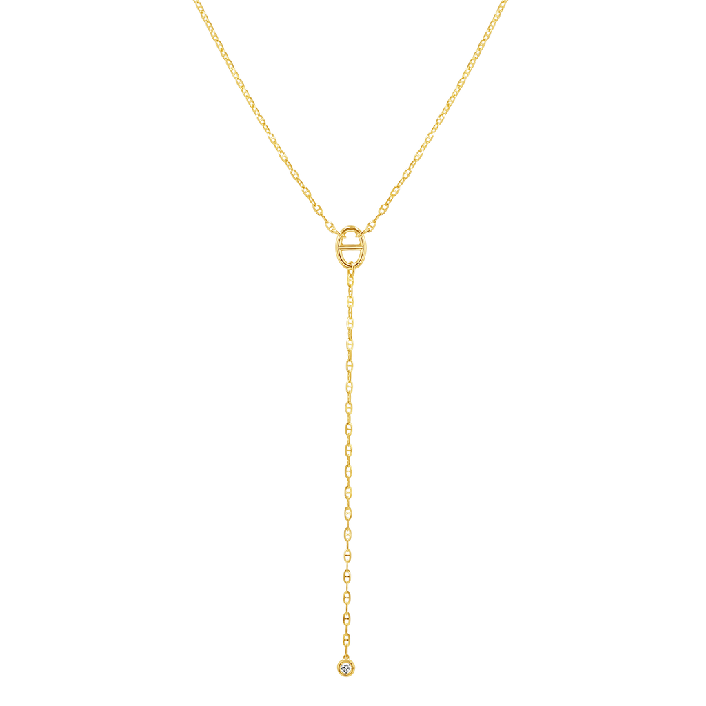 Diamond Mariner Lariat Necklace