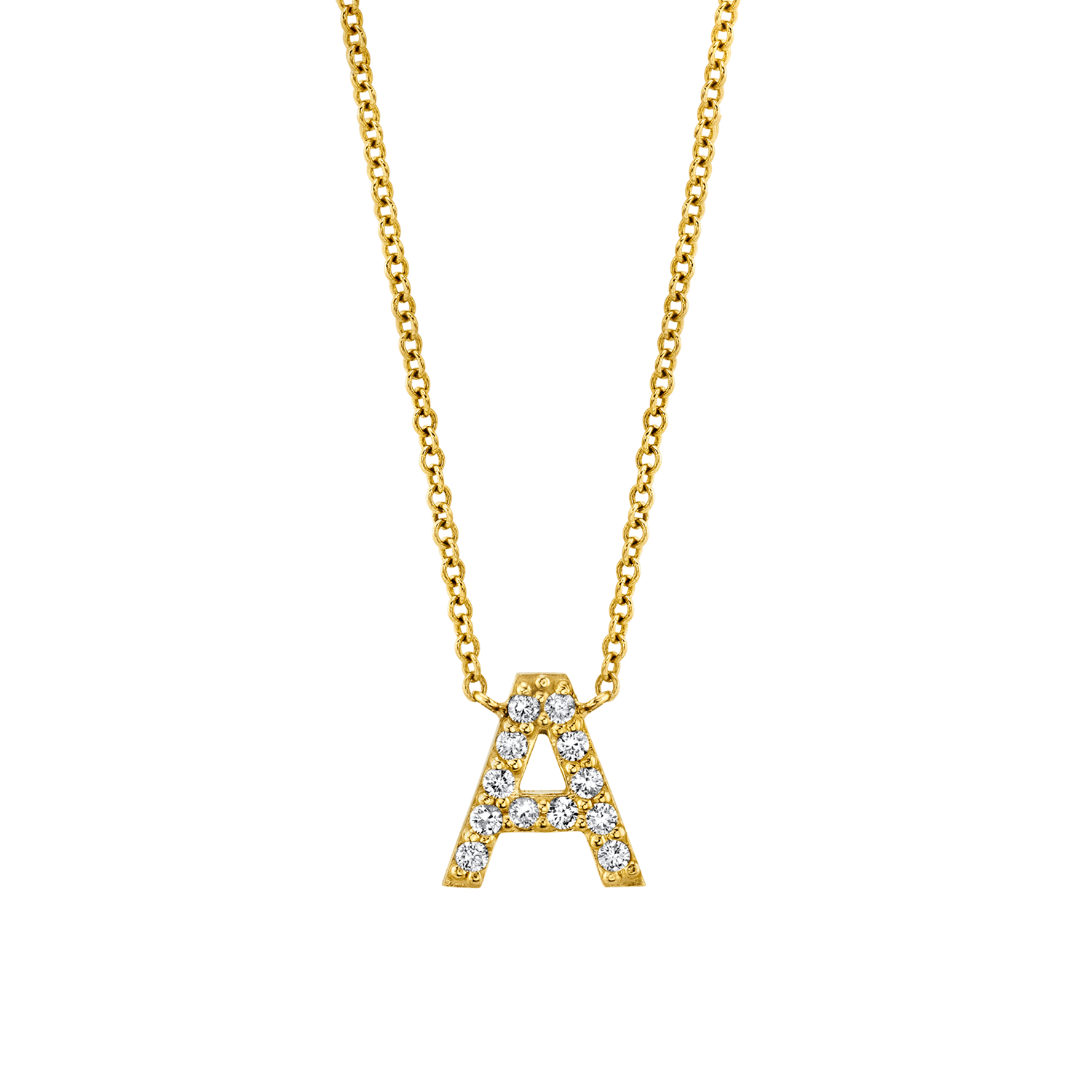 Letter a diamond chain Clearance
