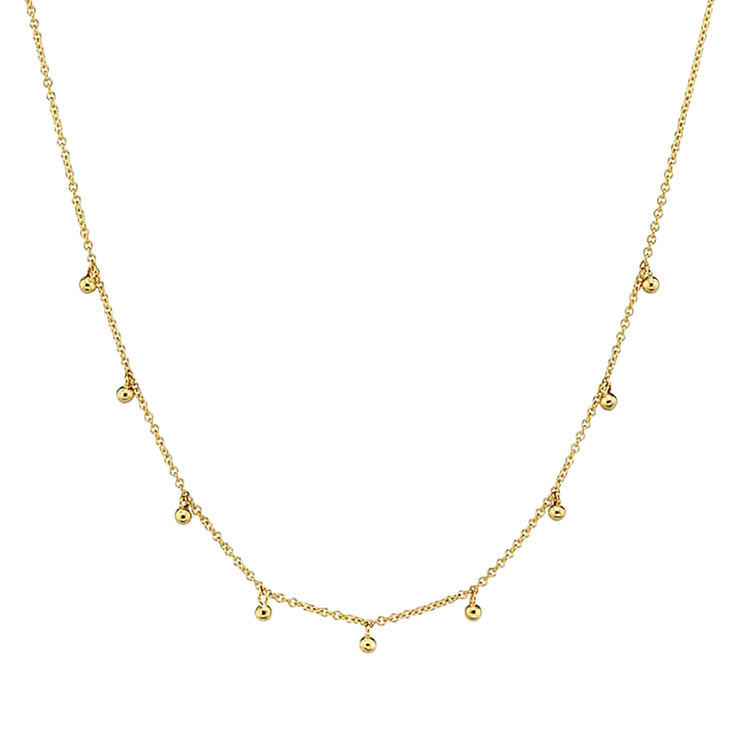 Mini Dainty Ball Chain Necklace - Image 2