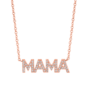 Mama necklace rose 2024 gold