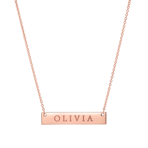 14K Gold ID Nameplate Necklace – Baby Gold