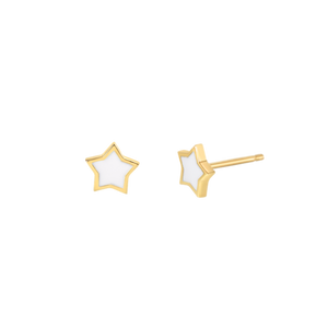 Twinkle Star Enamel Stud Earrings