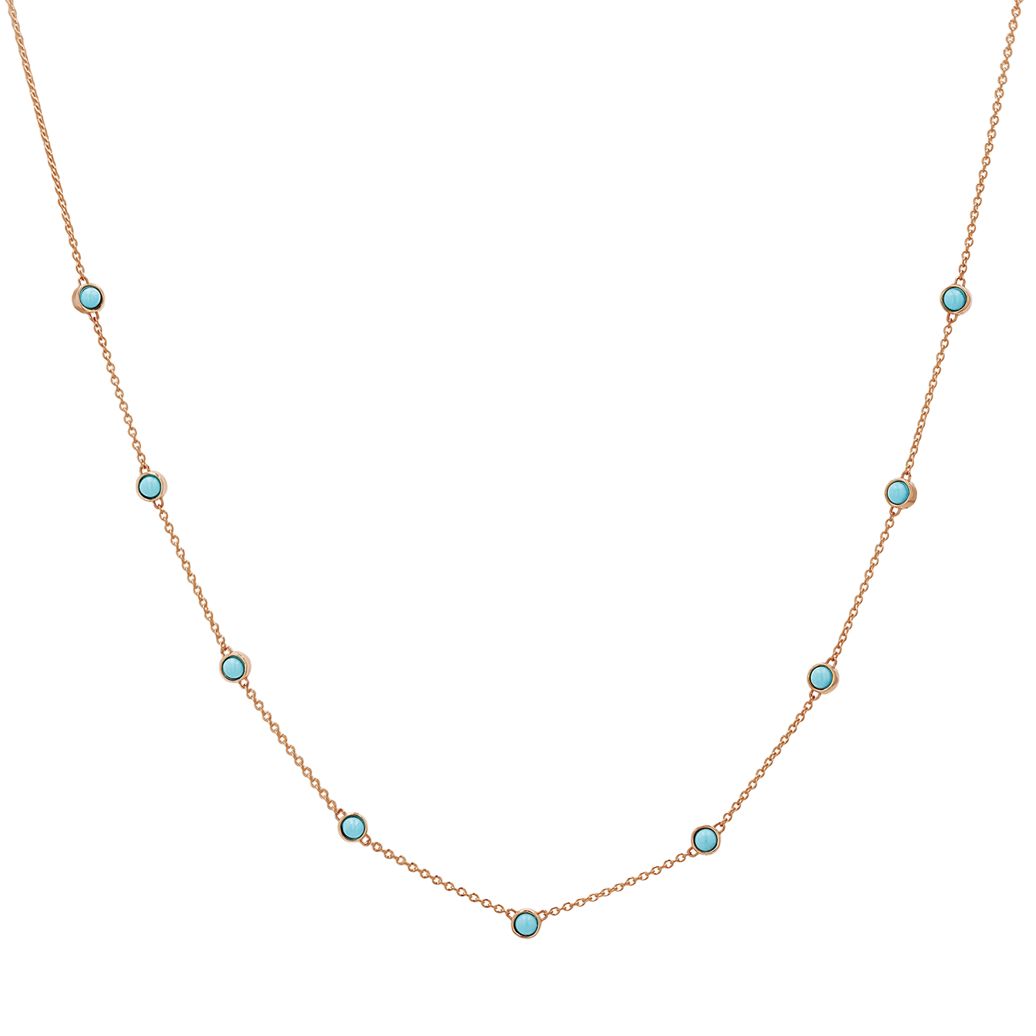 Genuine Turquoise Strand Necklace - Image 4