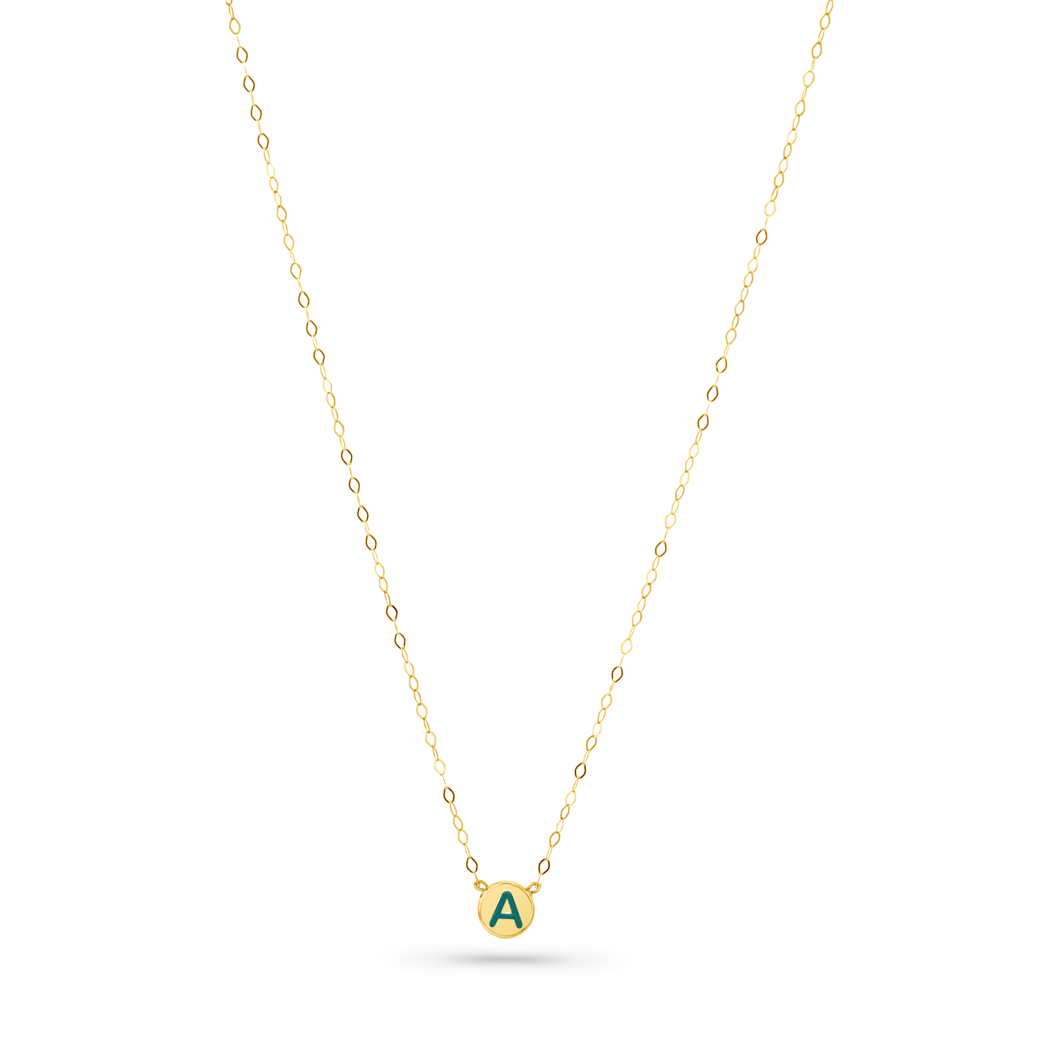 Enamel Letter Bead Necklace