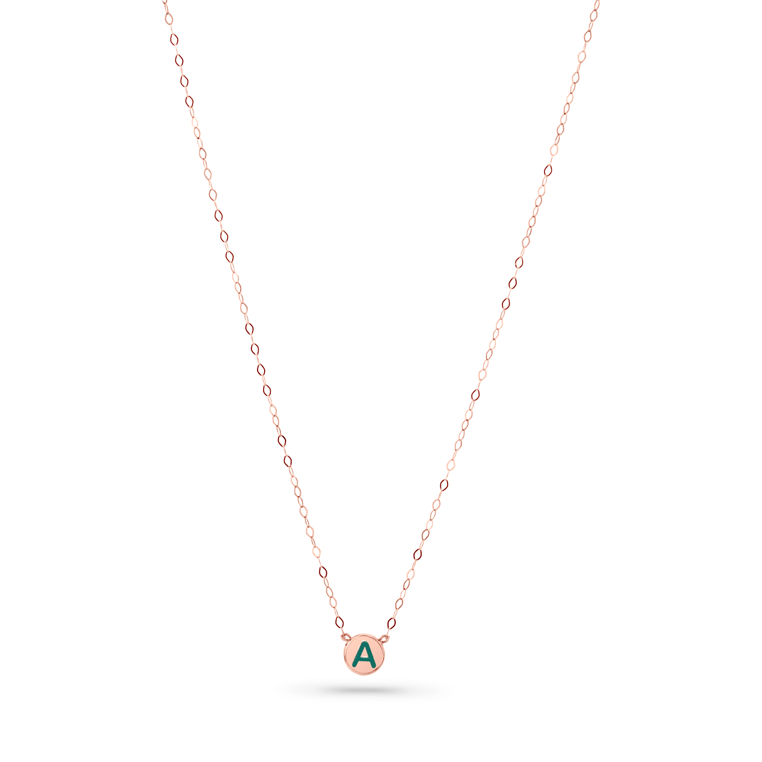 Enamel Letter Bead Necklace