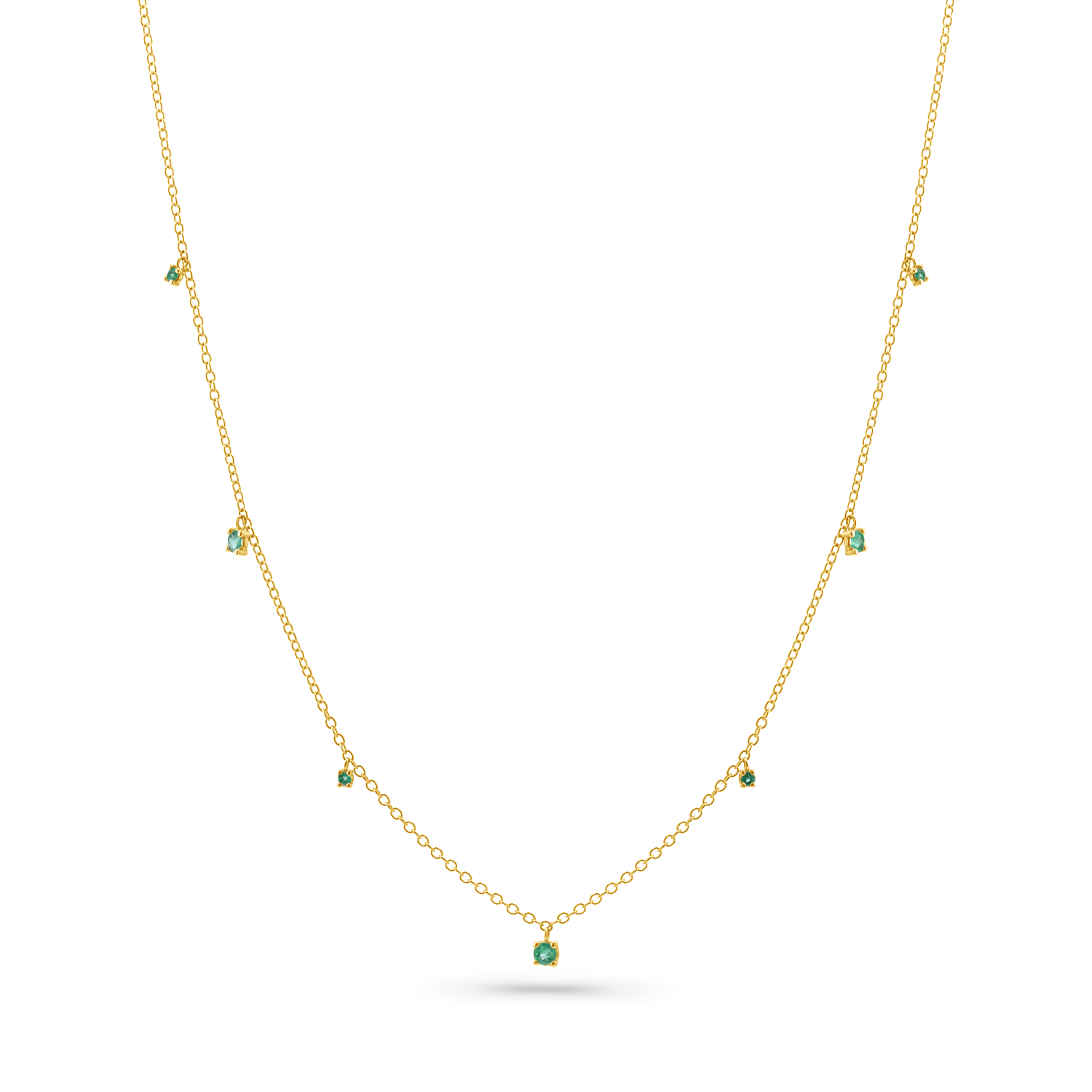 Sprinkle Emerald Necklace