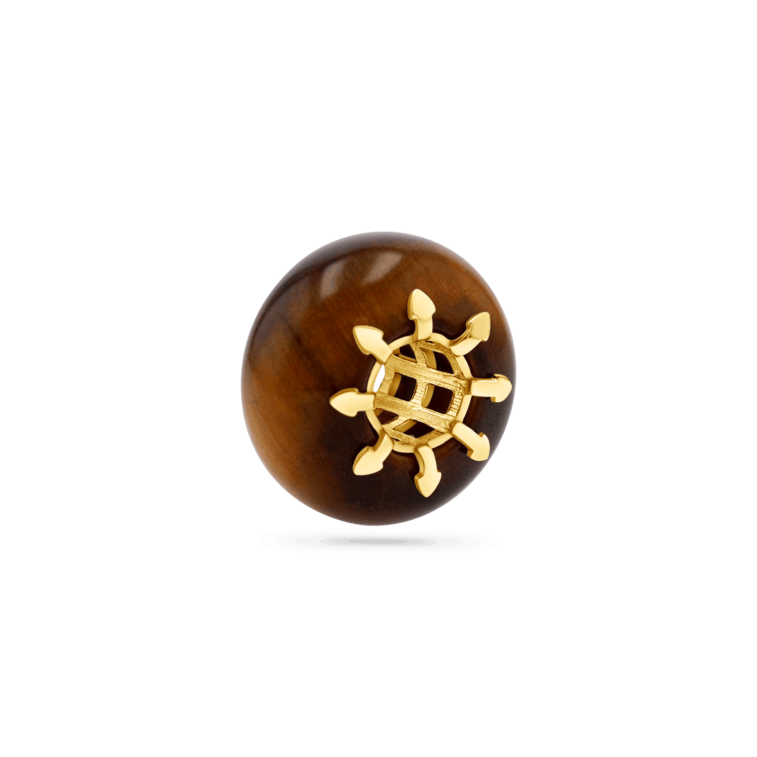 Tiger's Eye Gemstone Slider Charm