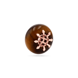 Tiger's Eye Gemstone Slider Charm