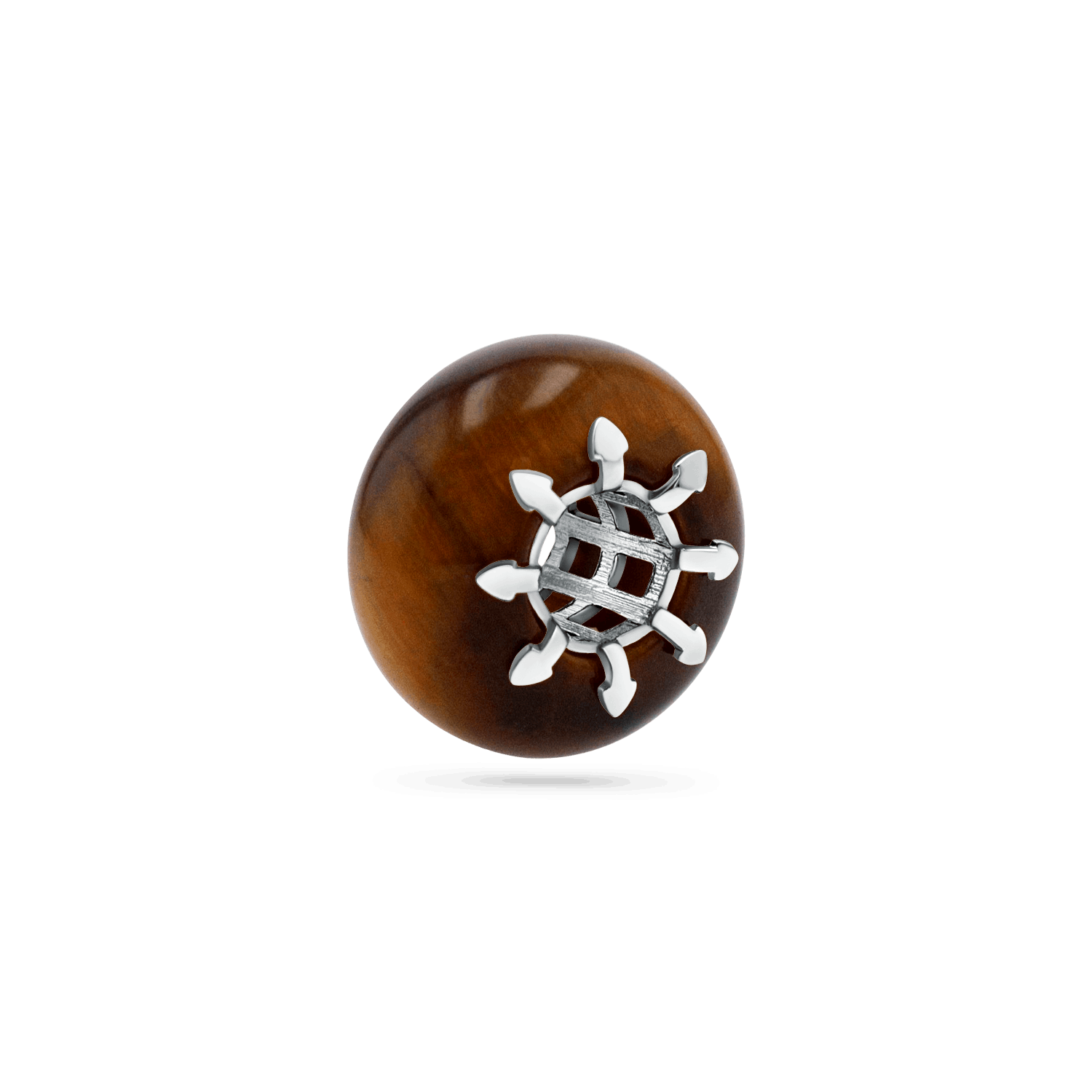 Tiger's Eye Gemstone Slider Charm